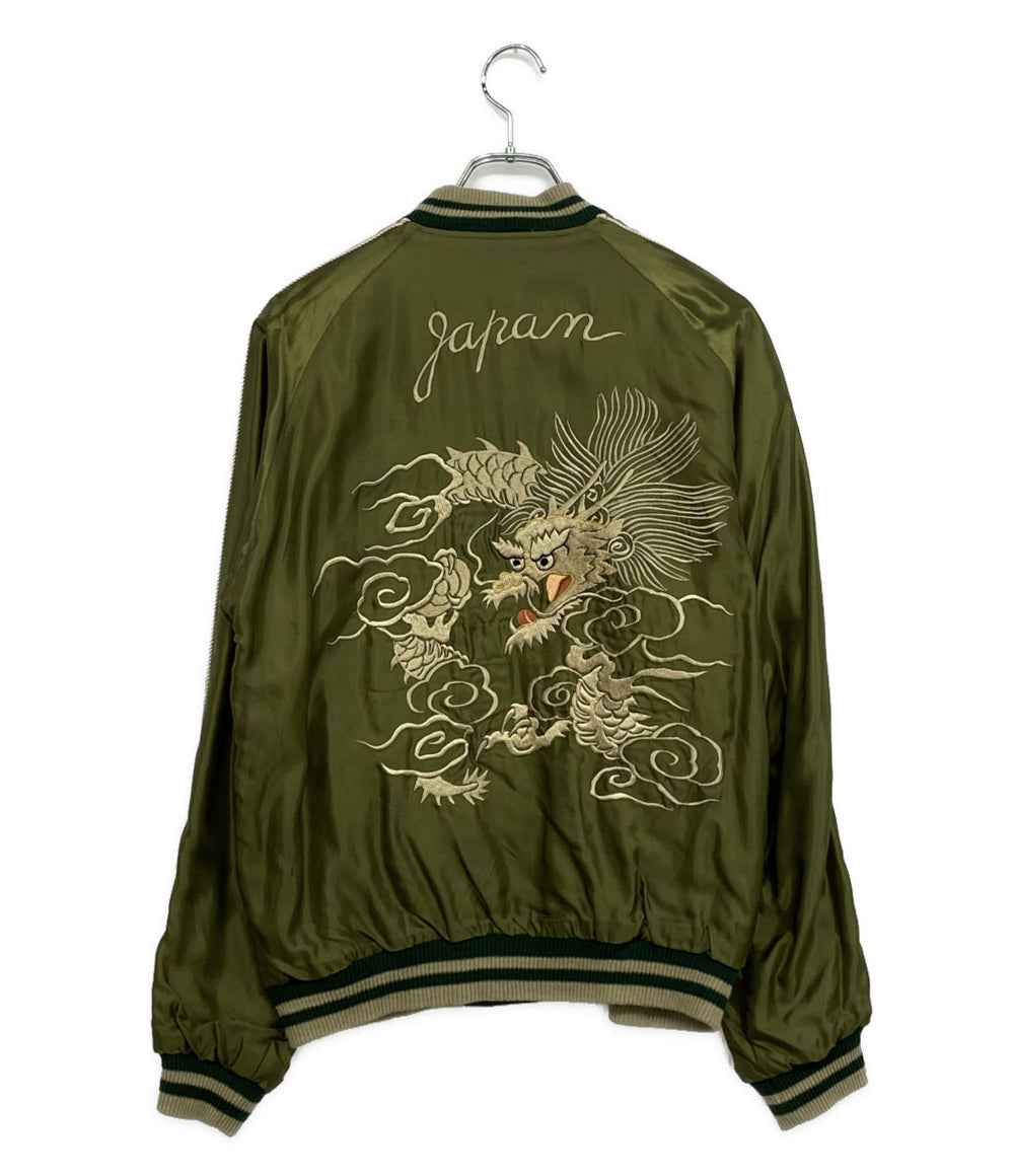 スカジャン WHITE DRAGON×LANDSCAPE     TT13756 メンズ SIZE M  東洋エンタープライズ