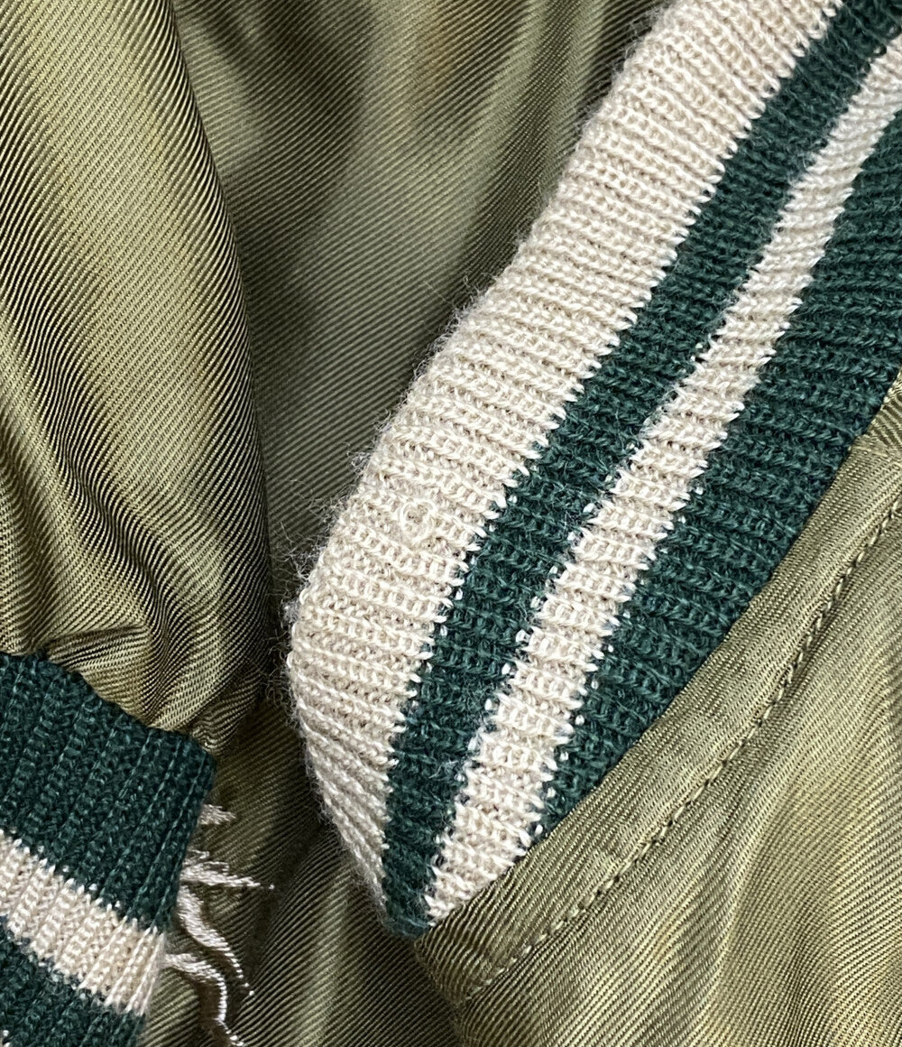 スカジャン WHITE DRAGON×LANDSCAPE     TT13756 メンズ SIZE M  東洋エンタープライズ