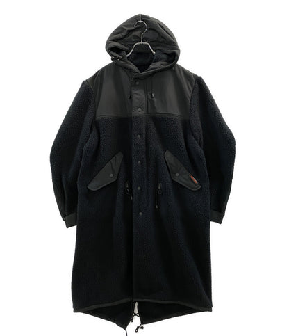 コムデギャルソンオム  ボアコート ポーラテック ブラック 21AW    HH-C006 メンズ SIZE M  COMME des GARCONS HOMME