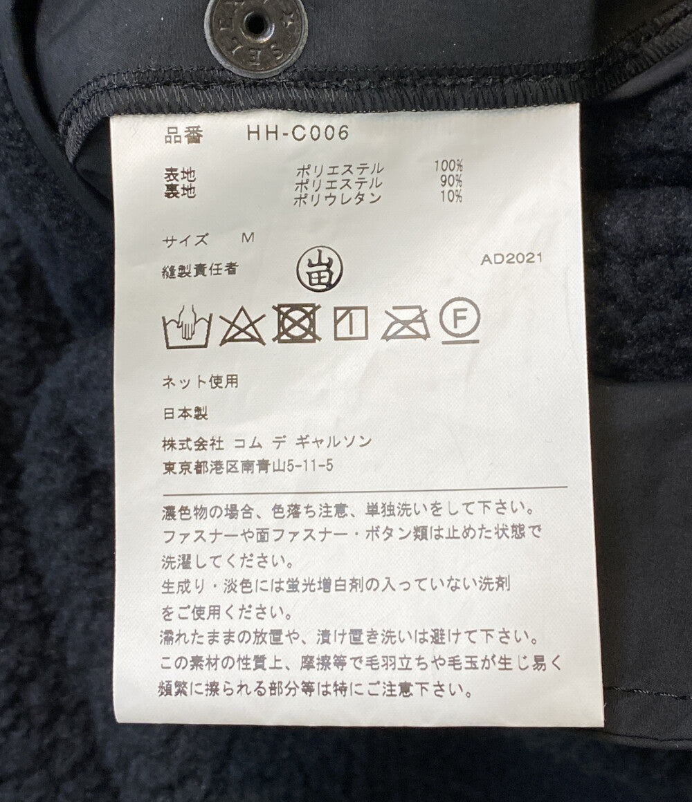 コムデギャルソンオム  ボアコート ポーラテック ブラック 21AW    HH-C006 メンズ SIZE M  COMME des GARCONS HOMME