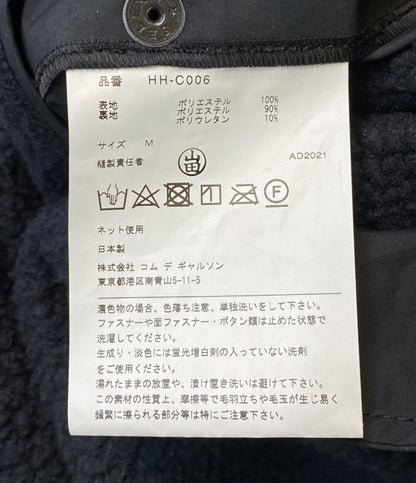 コムデギャルソンオム  ボアコート ポーラテック ブラック 21AW    HH-C006 メンズ SIZE M  COMME des GARCONS HOMME