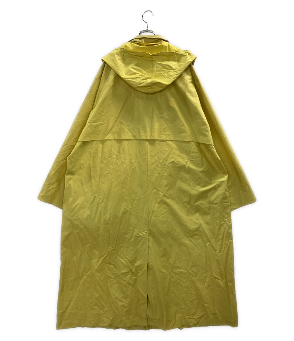 ヨウジヤマモトプールオム ビニール ナイロンロングコート イエロー メンズ SIZE M YOHJI YAMAMOTO POUR HOMME