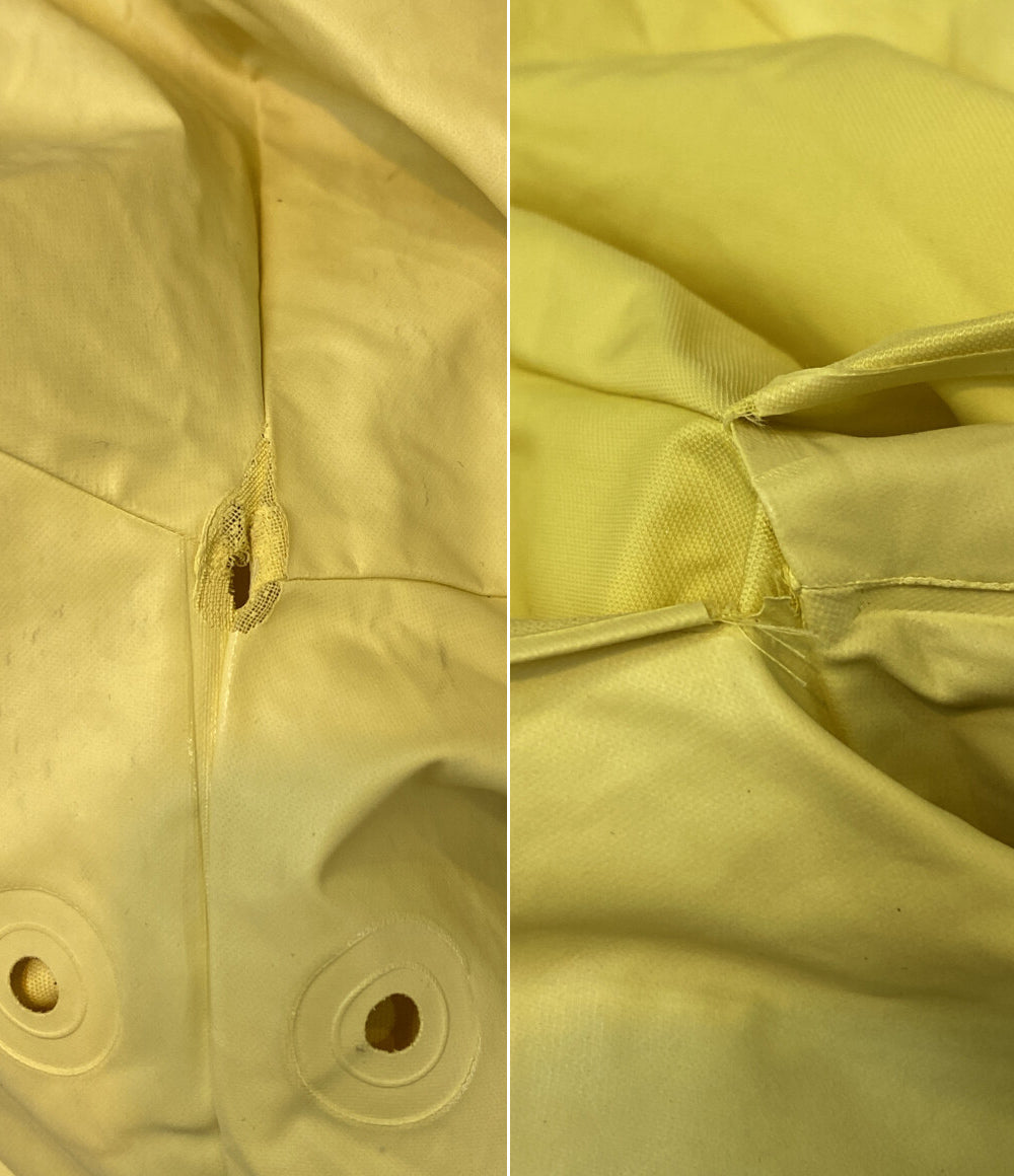 ヨウジヤマモトプールオム ビニール ナイロンロングコート イエロー メンズ SIZE M YOHJI YAMAMOTO POUR HOMME