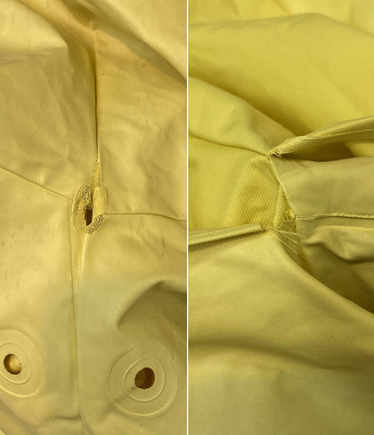 ヨウジヤマモトプールオム ビニール ナイロンロングコート イエロー メンズ SIZE M YOHJI YAMAMOTO POUR HOMME