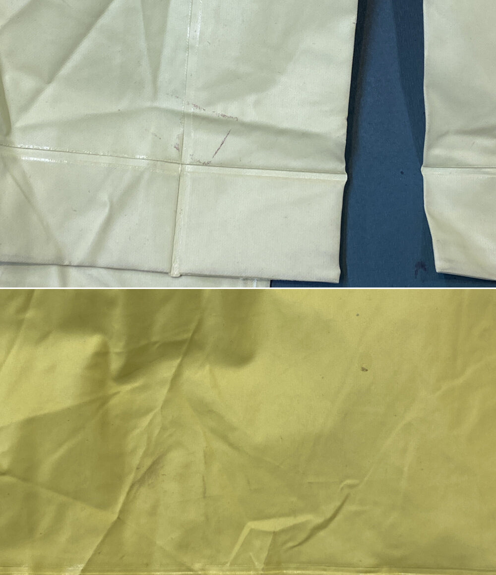 ヨウジヤマモトプールオム ビニール ナイロンロングコート イエロー メンズ SIZE M YOHJI YAMAMOTO POUR HOMME