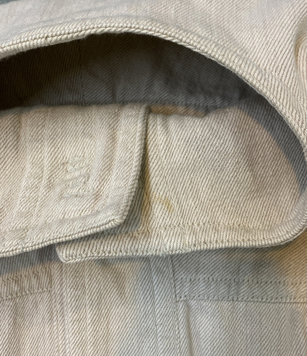 イッセイミヤケ ノーカラージャケット plantation PM31023 レディース SIZE M ISSEY MIYAKE