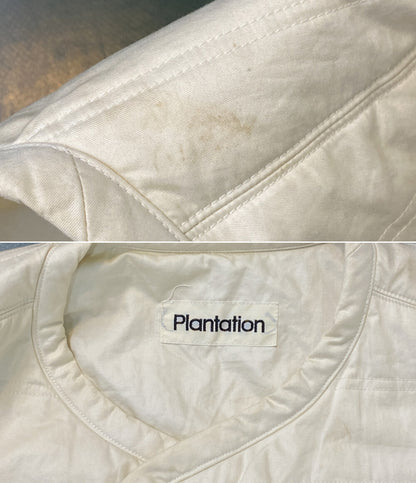 イッセイミヤケ  中綿ノーカラージャケット plantation     PG33018 レディース SIZE L  ISSEY MIYAKE
