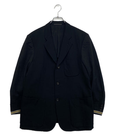 コムデギャルソンオム 袖切替テーラードジャケット ブラック IJ-10011S メンズ SIZE S COMME des GARCONS HOMME