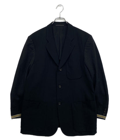 コムデギャルソンオム 袖切替テーラードジャケット ブラック IJ-10011S メンズ SIZE S COMME des GARCONS HOMME