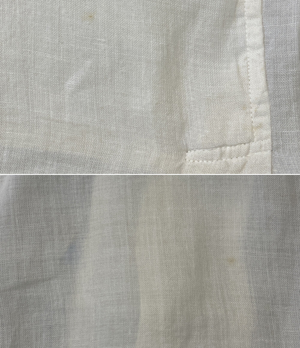 イッセイミヤケ  長袖シャツ 筆タグ リネンプルオーバー 80s    LG11365 メンズ SIZE M  ISSEY MIYAKE