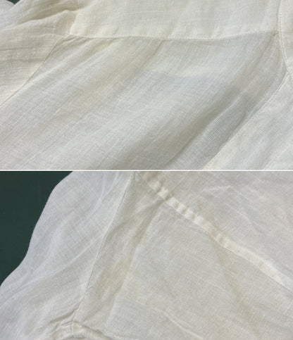 イッセイミヤケ  長袖シャツ 筆タグ リネンプルオーバー 80s    LG11365 メンズ SIZE M  ISSEY MIYAKE