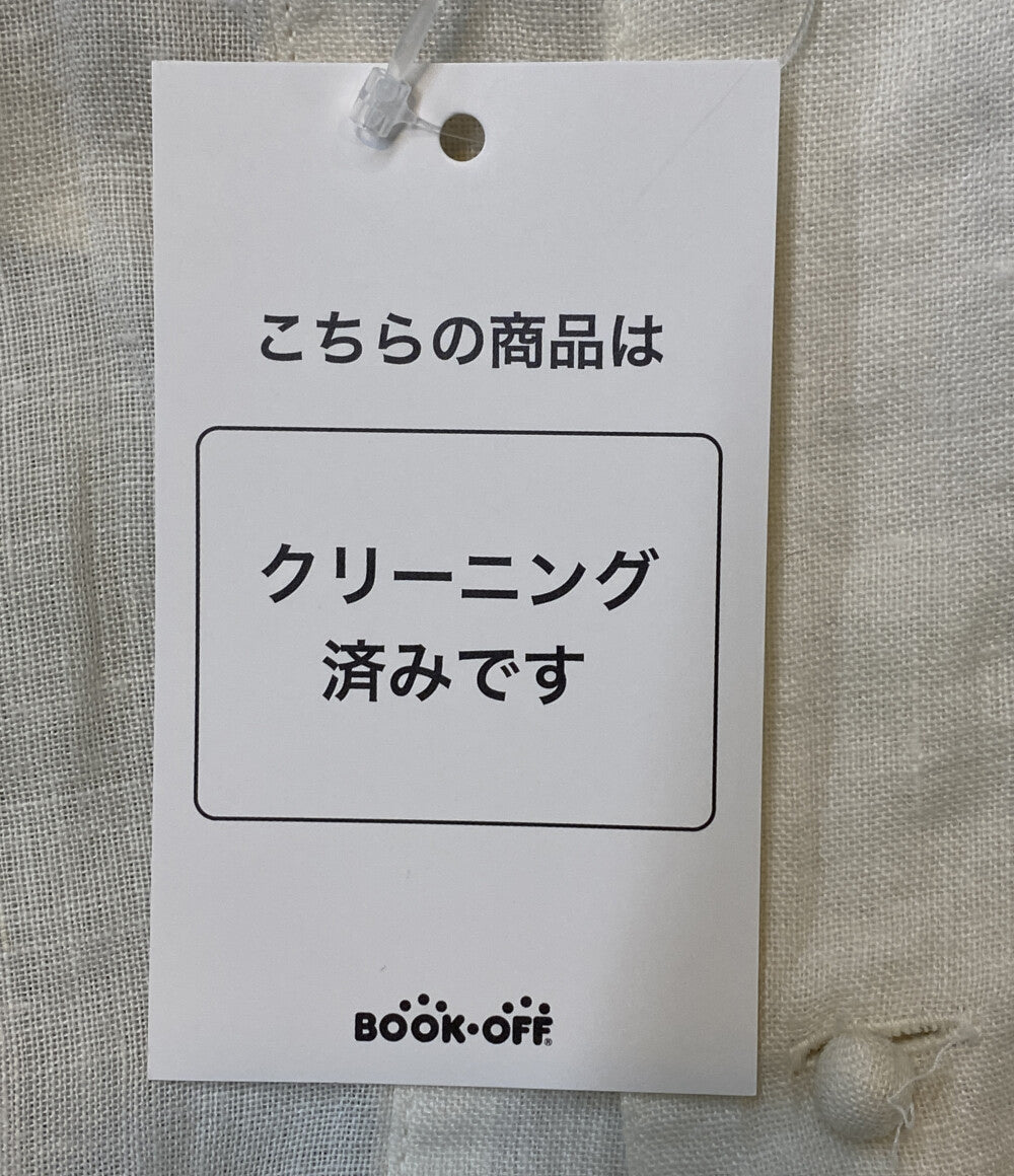 イッセイミヤケ  長袖シャツ 筆タグ リネンプルオーバー 80s    LG11365 メンズ SIZE M  ISSEY MIYAKE