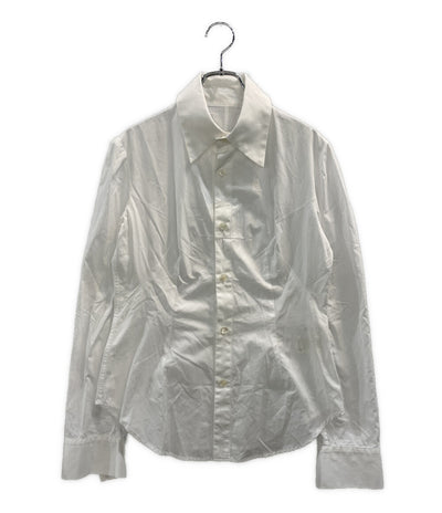 YOHJI YAMAMOTO フロントダーツデザイン長袖シャツ F0-B16-026 レディース SIZE 2 ヨウジヤマモト