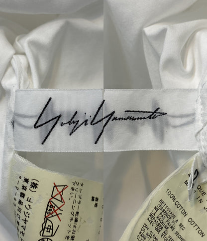 YOHJI YAMAMOTO フロントダーツデザイン長袖シャツ F0-B16-026 レディース SIZE 2 ヨウジヤマモト