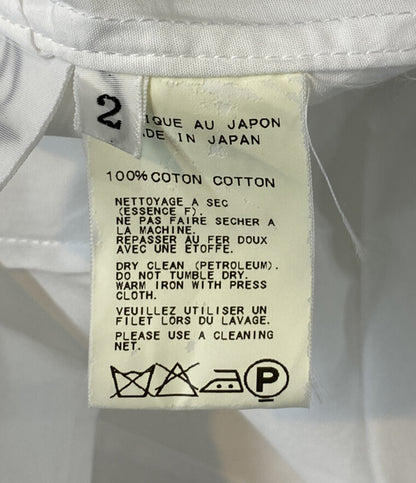 YOHJI YAMAMOTO フロントダーツデザイン長袖シャツ F0-B16-026 レディース SIZE 2 ヨウジヤマモト