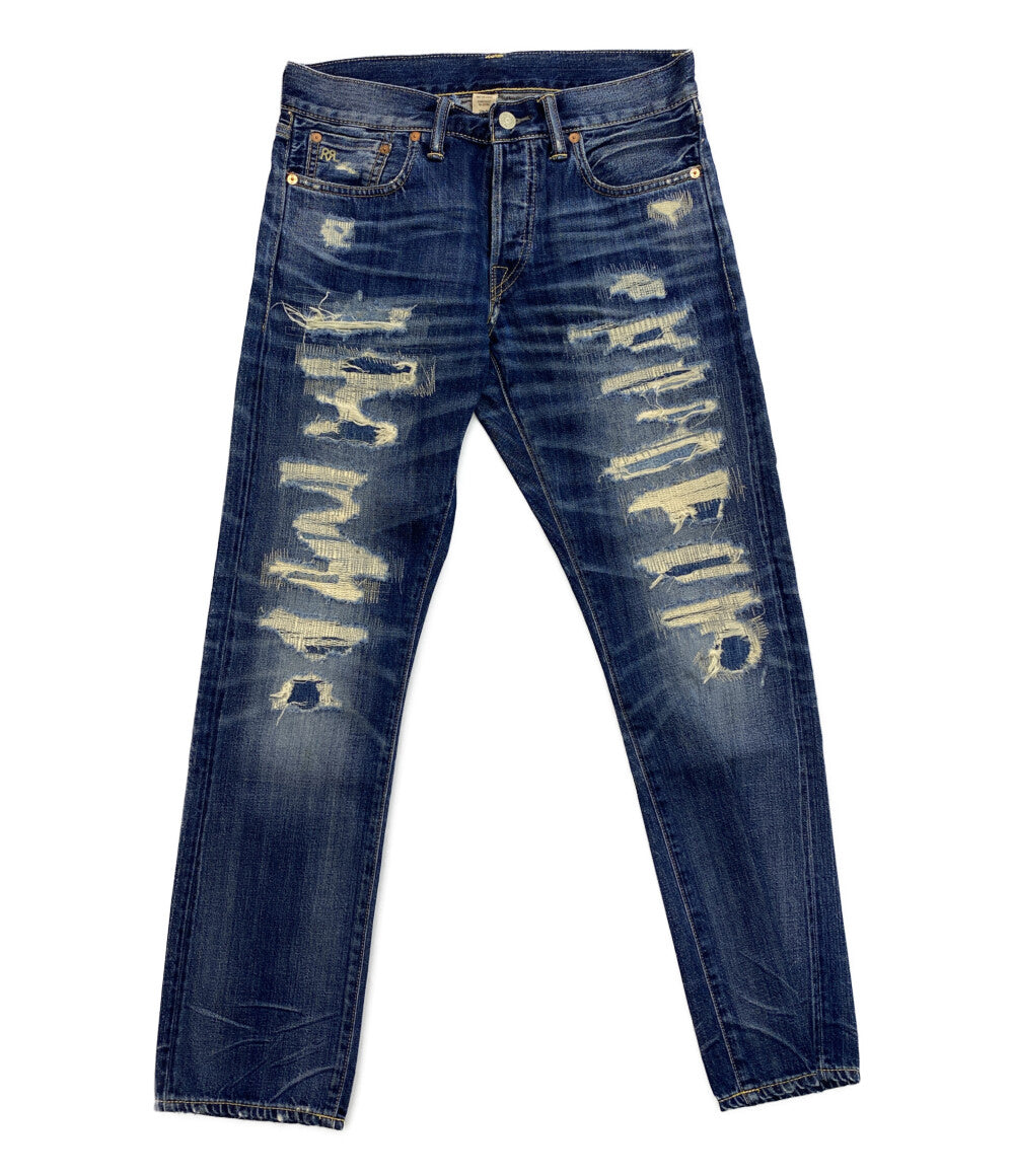 ダブルアールエル  ラルフローレン デニムパンツ SLIM FIT DENIM ダメージ加工      メンズ SIZE 29×30  RRL RALPH LAUREN