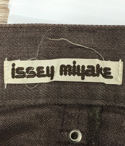 イッセイミヤケ  リネンパンツ 初期タグ ブラウン     LL41480 メンズ SIZE M  ISSEY MIYAKE