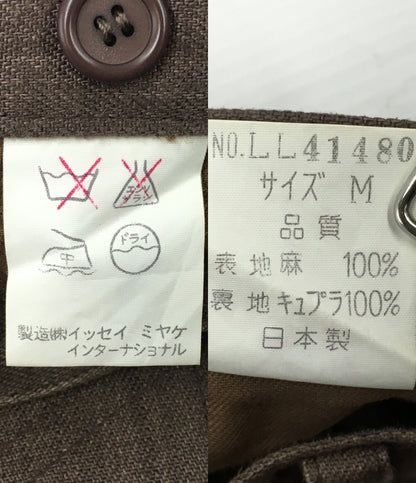 イッセイミヤケ  リネンパンツ 初期タグ ブラウン     LL41480 メンズ SIZE M  ISSEY MIYAKE