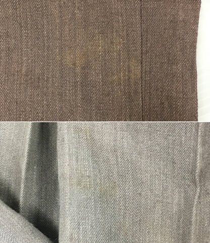 イッセイミヤケ  リネンパンツ 初期タグ ブラウン     LL41480 メンズ SIZE M  ISSEY MIYAKE