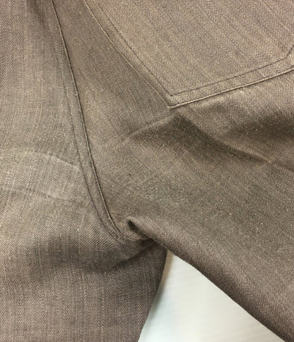 イッセイミヤケ  リネンパンツ 初期タグ ブラウン     LL41480 メンズ SIZE M  ISSEY MIYAKE