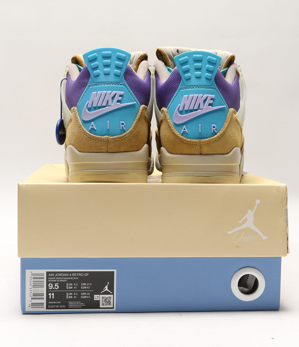 ナイキ ユニオン スニーカー AIR JORDAN 4 SP DESERT MOSS DJ5718-300 メンズ SIZE 27.5cm NIKE×UNION