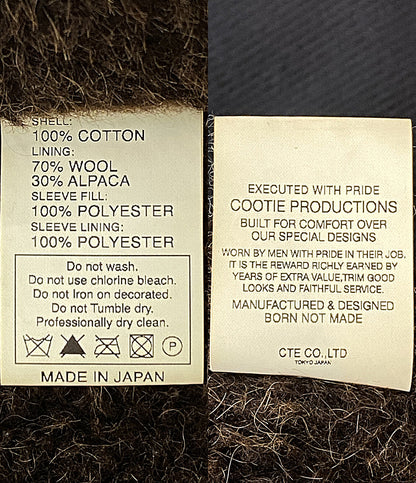 COOTIE フライトジャケット ダークグレー メンズ SIZE M クーティー