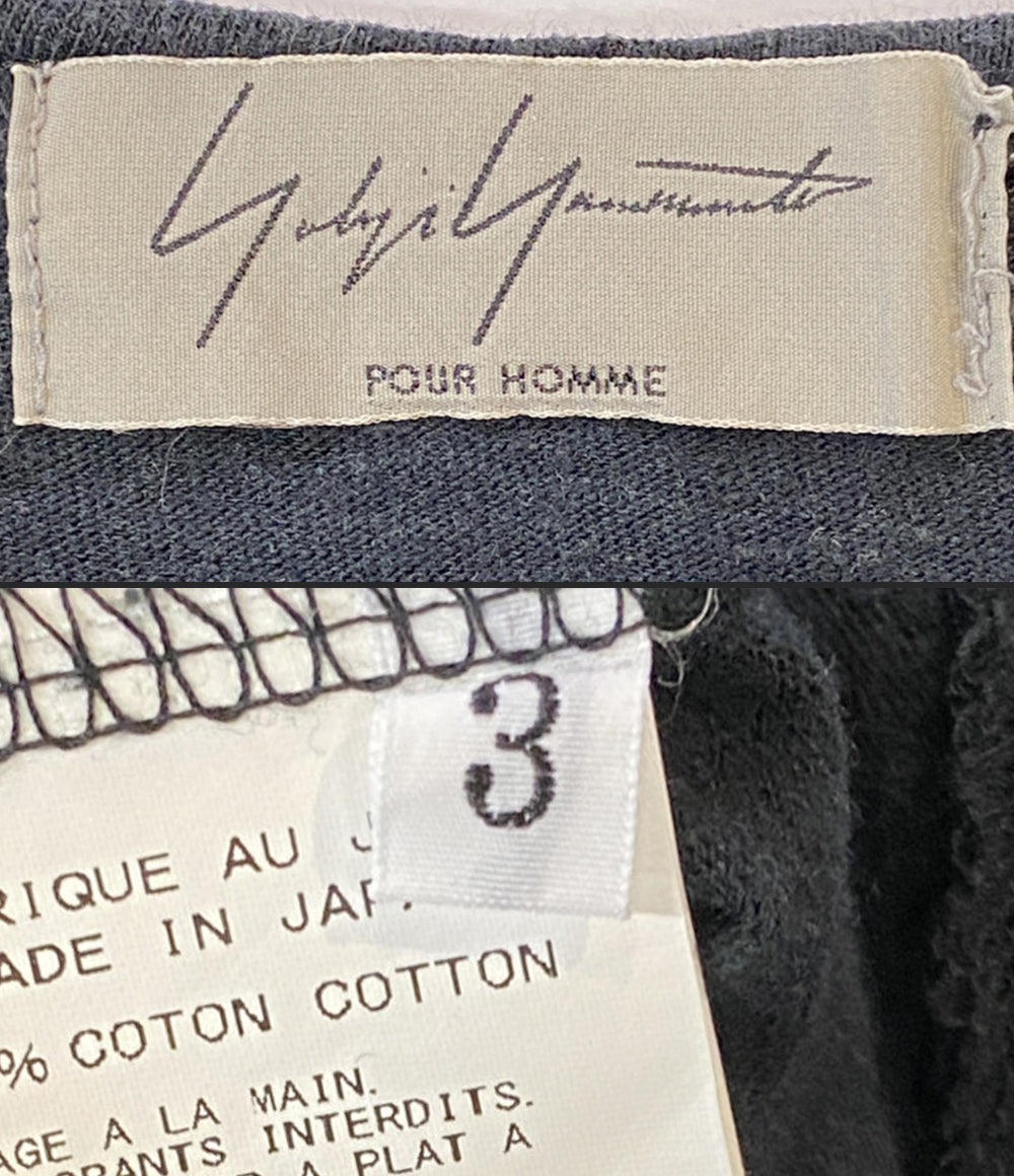 ヨウジヤマモトプールオム 長袖Ｔシャツ HR-T30-070 ロンT メンズ SIZE 3 YOHJI YAMAMOTO POUR HOMME