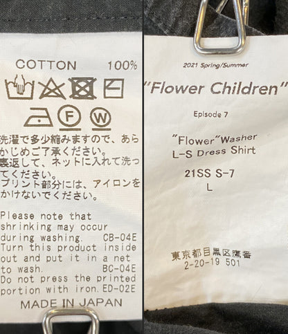 ダイリク 長袖シャツ Flower Children Dress Shirt 2021SS メンズ SIZE L DAIRIKU