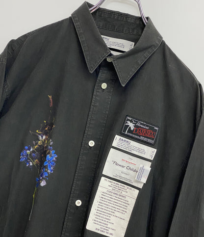 ダイリク 長袖シャツ Flower Children Dress Shirt 2021SS メンズ SIZE L DAIRIKU