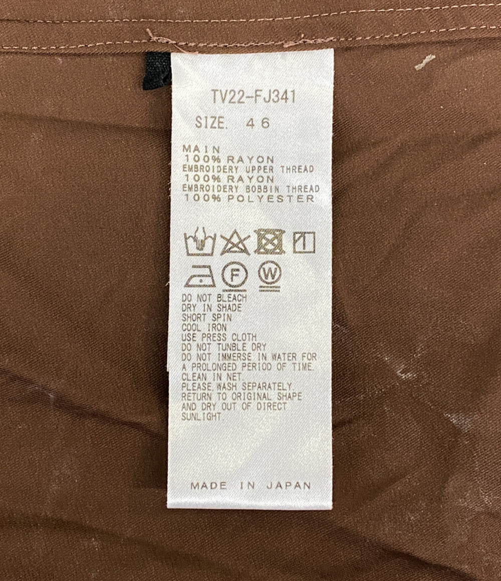 トーガビリリース 長袖レーヨンシャツ 22AW TV22-FJ341 メンズ SIZE 46 TOGA VIRILIS