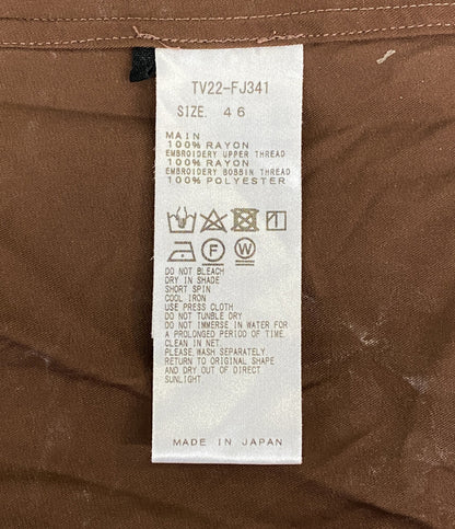 トーガビリリース 長袖レーヨンシャツ 22AW TV22-FJ341 メンズ SIZE 46 TOGA VIRILIS