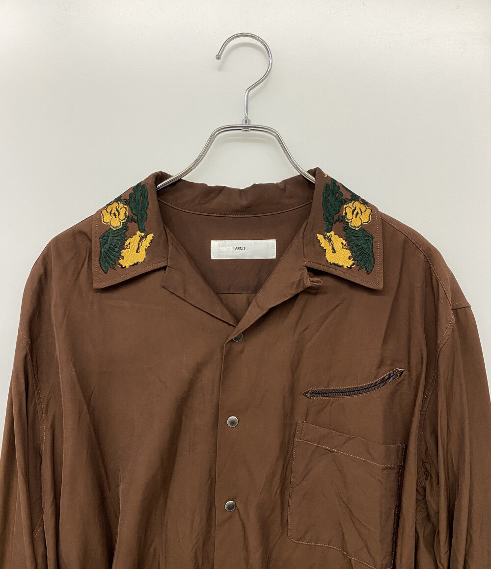 トーガビリリース 長袖レーヨンシャツ 22AW TV22-FJ341 メンズ SIZE 46 TOGA VIRILIS