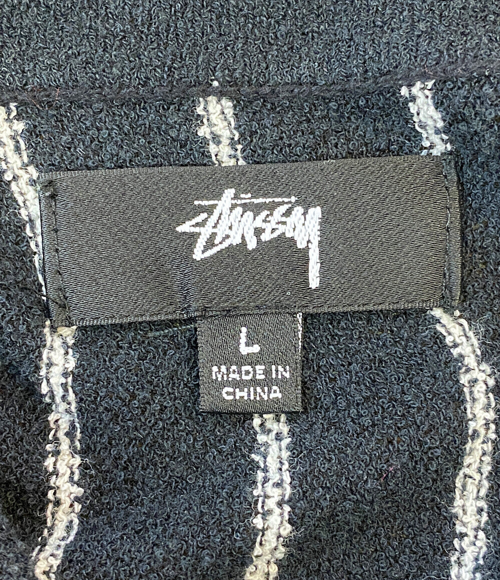 ステューシー 長袖ポロシャツ LIGHT WEIGHT ZIP POLO 23AW メンズ SIZE L STUSSY