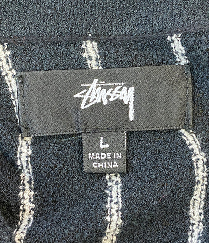 ステューシー 長袖ポロシャツ LIGHT WEIGHT ZIP POLO 23AW メンズ SIZE L STUSSY