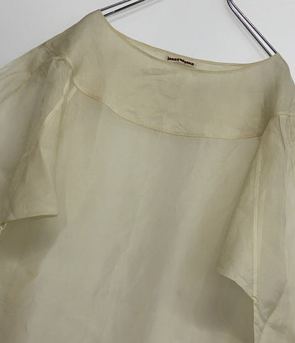 イッセイミヤケ  プルオーバーシャツワンピース 初期タグ 大襟 シルク     JZ22169 レディース SIZE 9  ISSEY MIYAKE