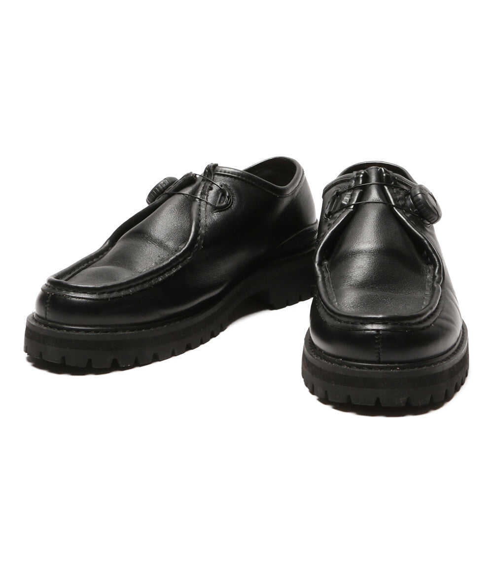 ピージー チロリアンブーツ STEVEN ALAN KNOCK BLACK LEATHER メンズ