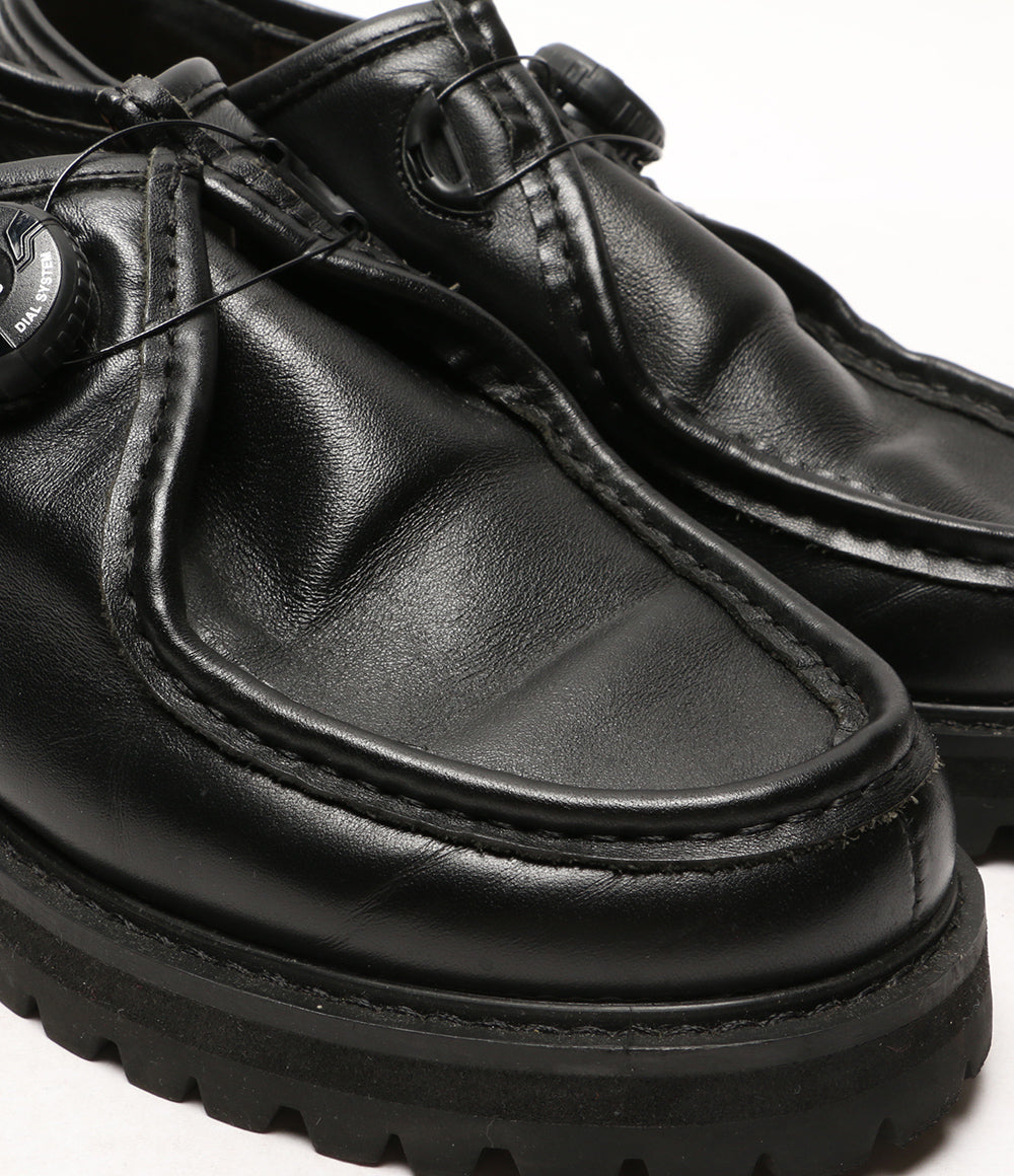 ピージー チロリアンブーツ STEVEN ALAN KNOCK BLACK LEATHER メンズ