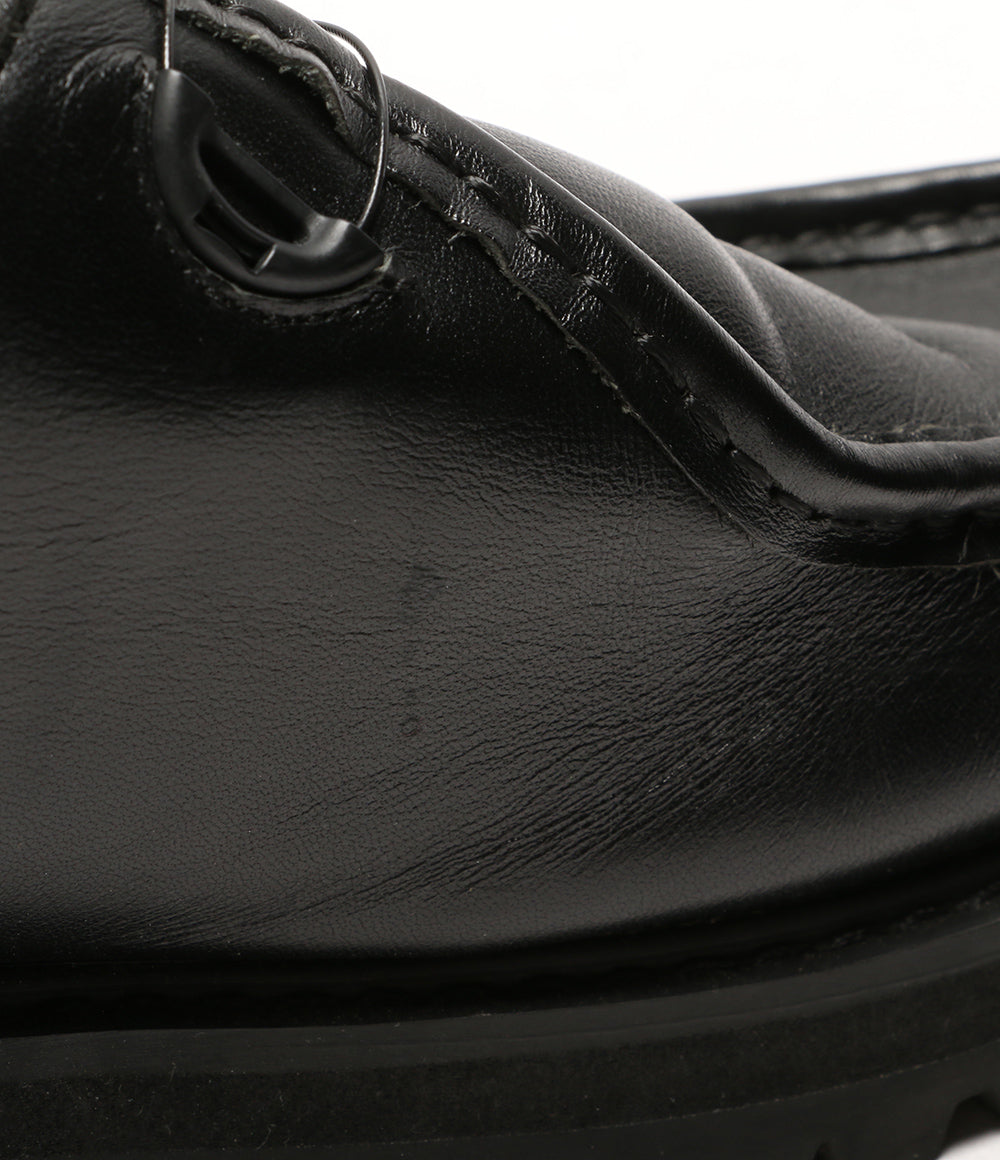 ピージー チロリアンブーツ STEVEN ALAN KNOCK BLACK LEATHER メンズ