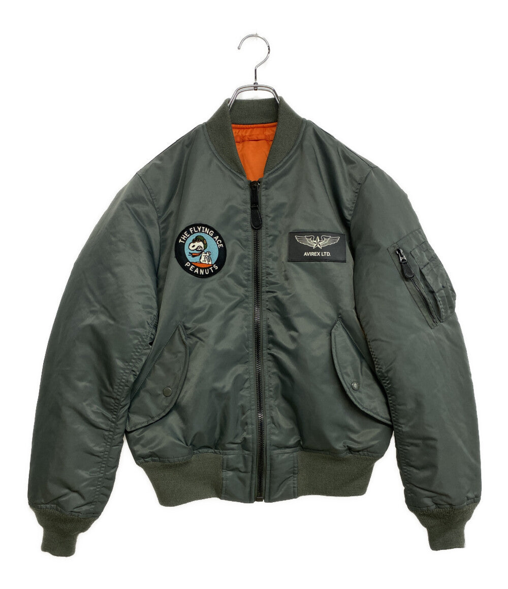 アヴィレックス ジャケット PEANUTSコラボ MA-1 FLYING ACE メンズ SIZE M AVIREX