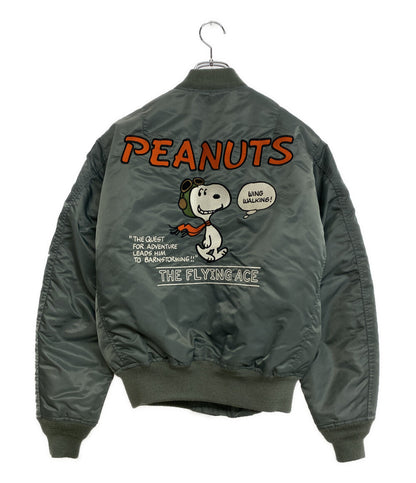 アヴィレックス ジャケット PEANUTSコラボ MA-1 FLYING ACE メンズ SIZE M AVIREX