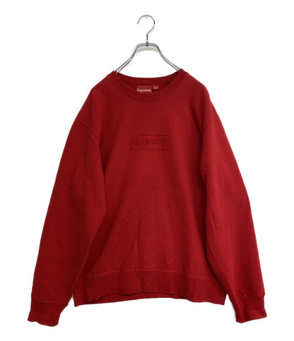 シュプリーム スウェット Cutout Logo Crewneck Red メンズ SIZE L Supreme
