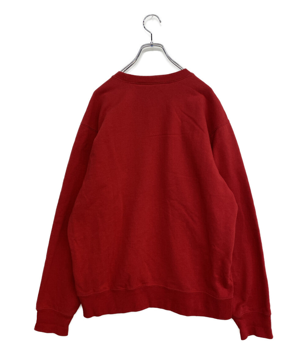 シュプリーム スウェット Cutout Logo Crewneck Red メンズ SIZE L Supreme