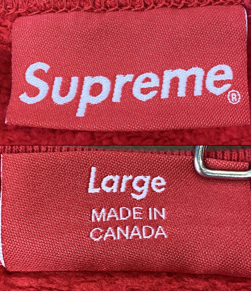 シュプリーム スウェット Cutout Logo Crewneck Red メンズ SIZE L Supreme