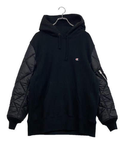 アイジュンヤワタナベマン 袖キルティング プルオーバーパーカー 23AW メンズ SIZE L eye JUNYA WATANABE MAN