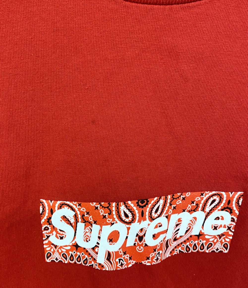 Supreme 半袖Ｔシャツ 19aw Bandana Box Logo Tee RED メンズ SIZE XL シュプリーム