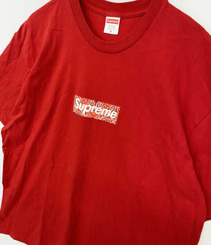 Supreme 半袖Ｔシャツ 19aw Bandana Box Logo Tee RED メンズ SIZE XL シュプリーム