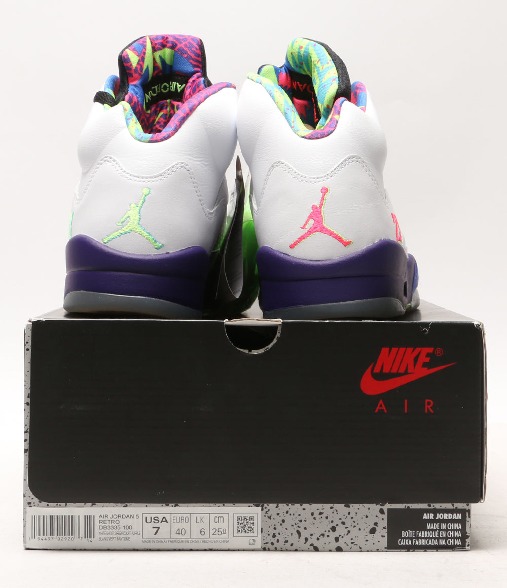 ナイキ 美品 スニーカー エアジョーダン 5 レトロ ベルエア 2020 DB3335-100 メンズ SIZE 25cm NIKE