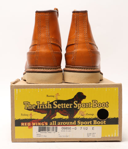 レッドウィング 美品 ブーツ Irish Setter sport Boot 復刻犬タグ 9850 メンズ SIZE 25.5cm RED WING