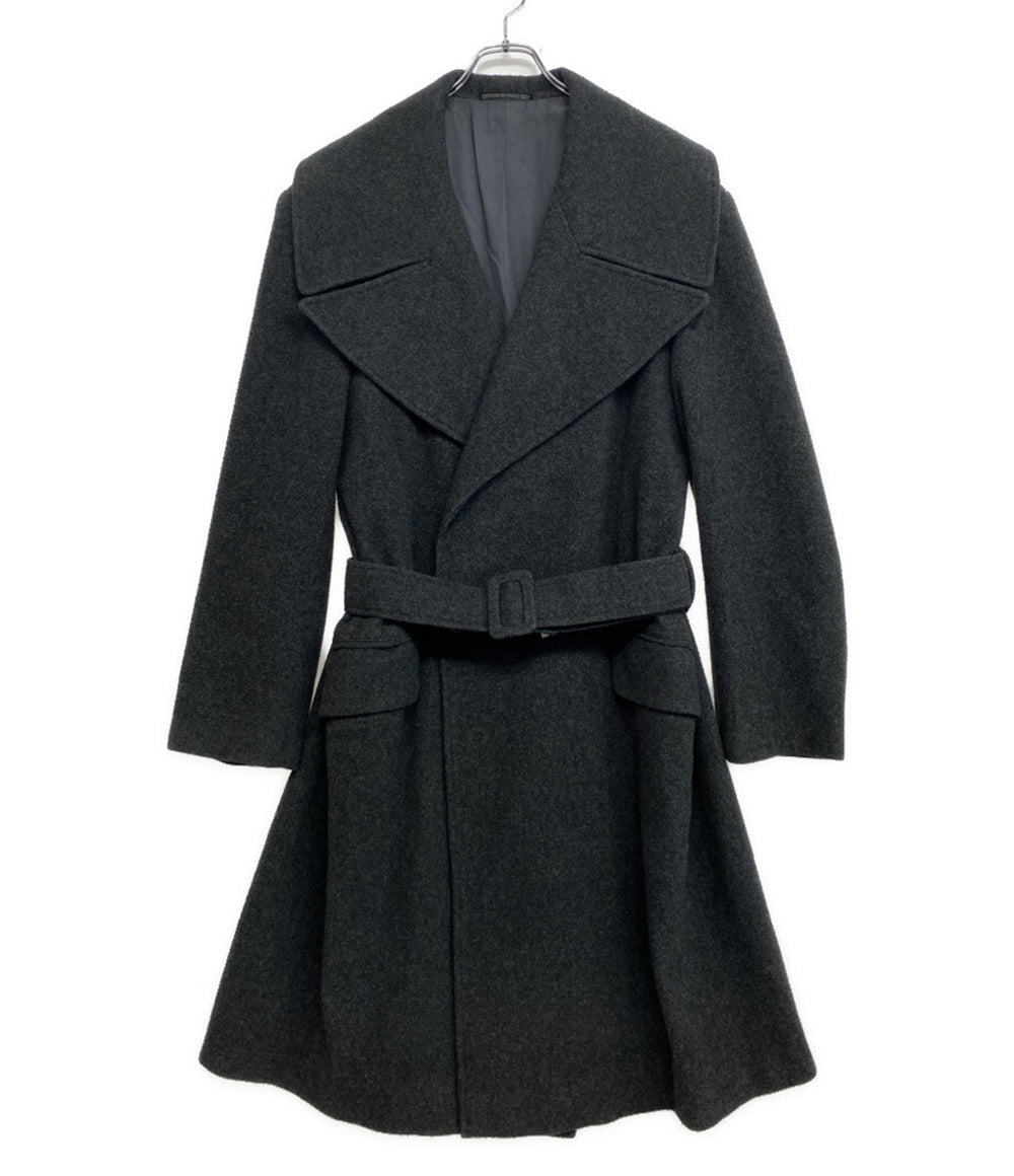 ヨウジヤマモトプールオム 80s 丸ロゴ ウールコート メンズ SIZE M YOHJI YAMAMOTO POUR HOMME