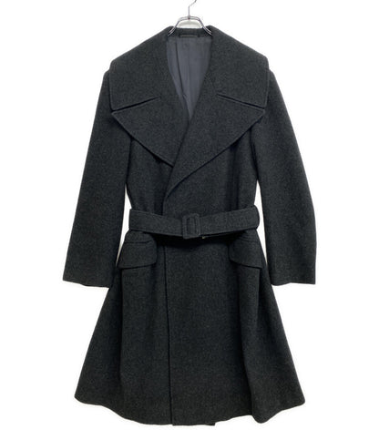 ヨウジヤマモトプールオム 80s 丸ロゴ ウールコート メンズ SIZE M YOHJI YAMAMOTO POUR HOMME